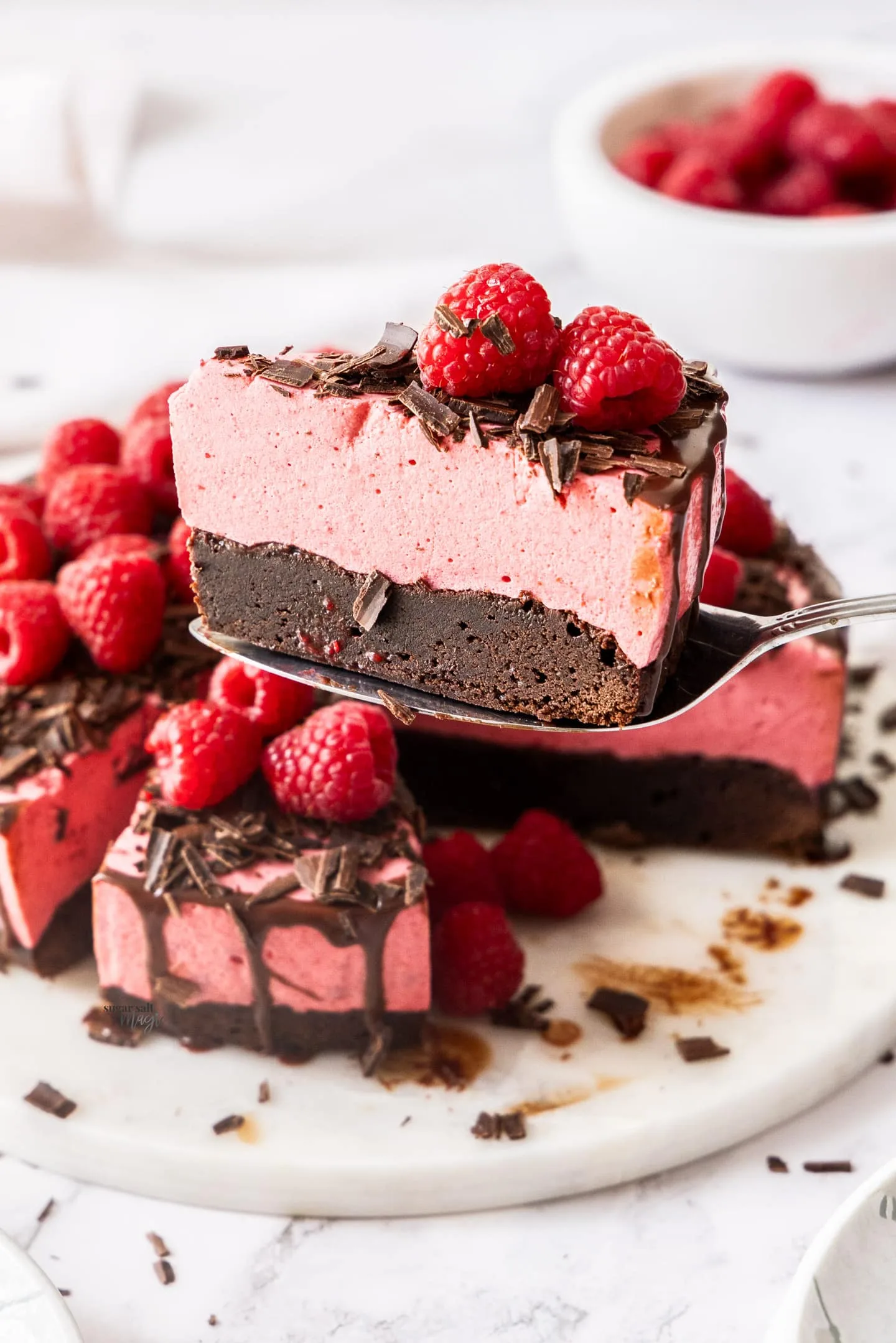 Chocolate Raspberry Mousse Cake