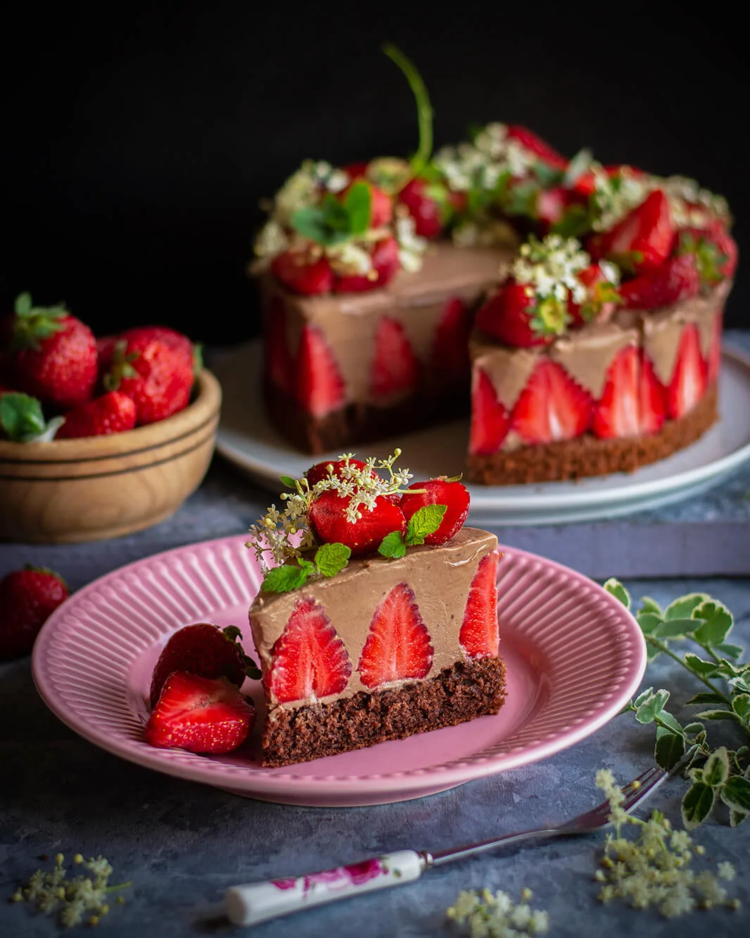 Chocolate Strawberry Cake